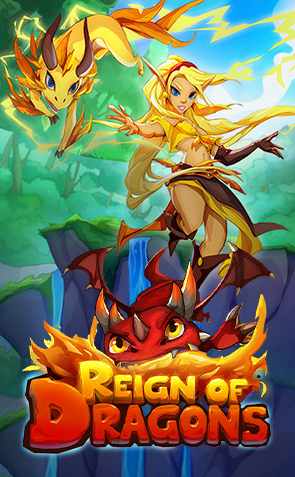 Reign of Dragons, slot dos dragões, jogos de cassino, dragões, aventura.